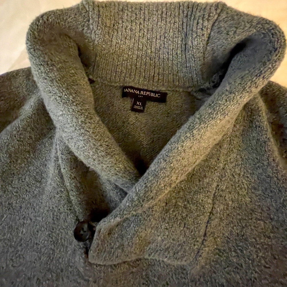 Banana Republic Gray Wool Sweater XL